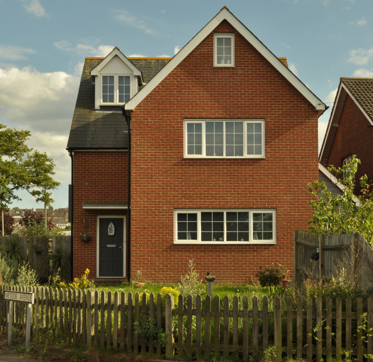 Detached house on corner plot